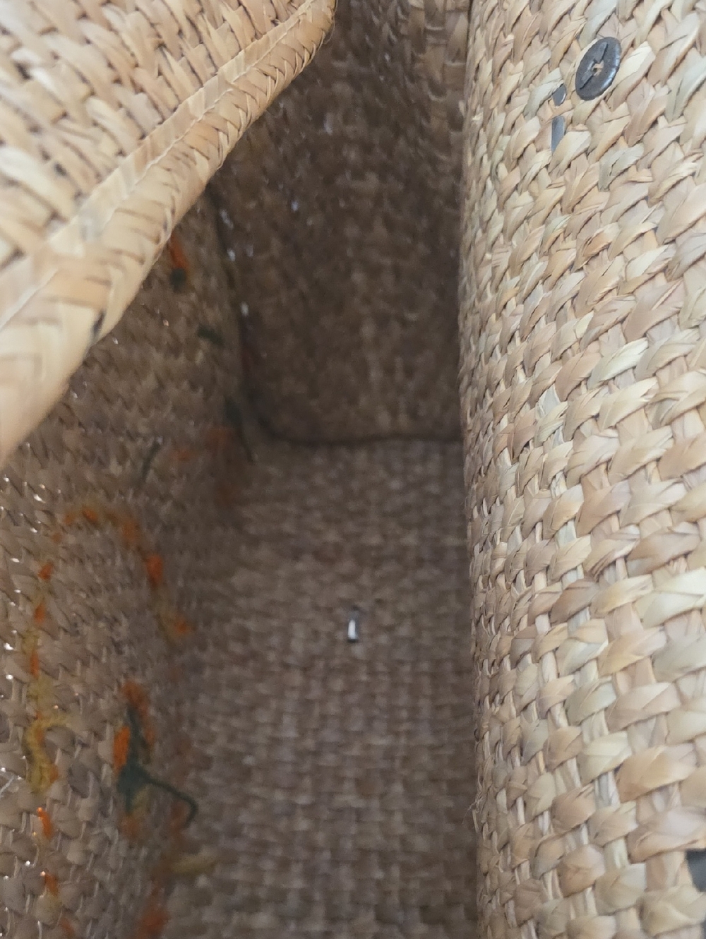 Vintage Mexico Straw Bag Acapulco Tourist Seagrass Beach Bag Large 1960 - Picture 3 of 5